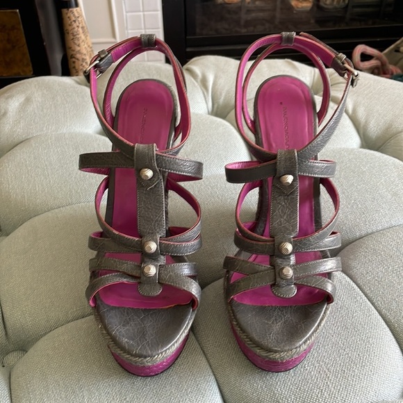 Balenciaga Arena Espadrille Wedges - Picture 2 of 16